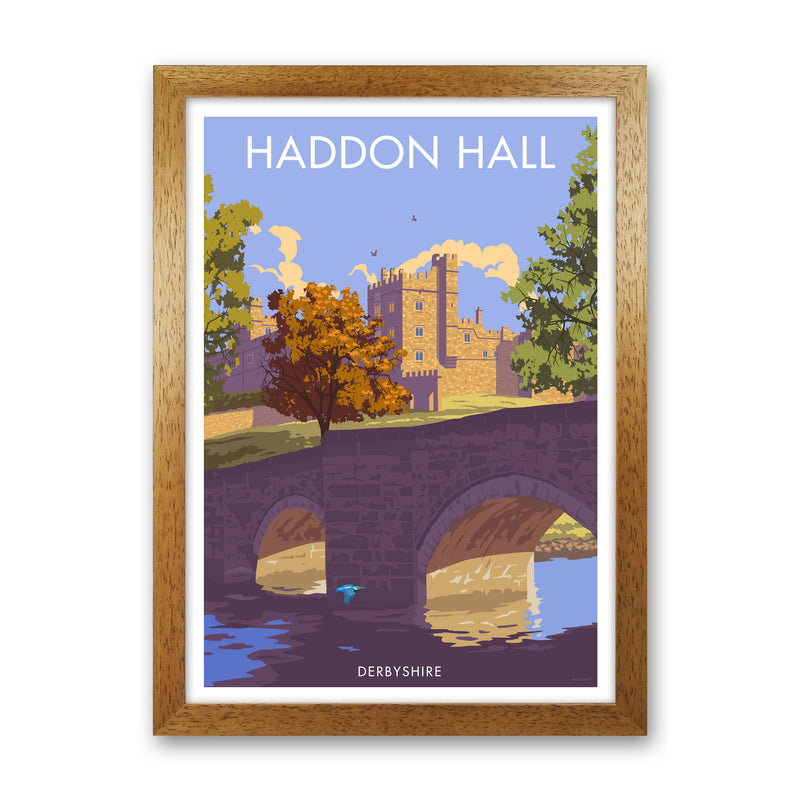 Haddon Hall Derbyshire Travel Art Print by Stephen Millership Oak Grain