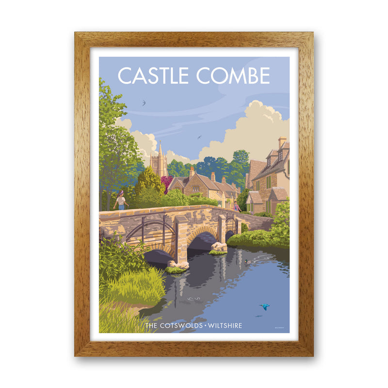 Wiltshire Castle Combe Art Print by Stephen Millership Oak Grain