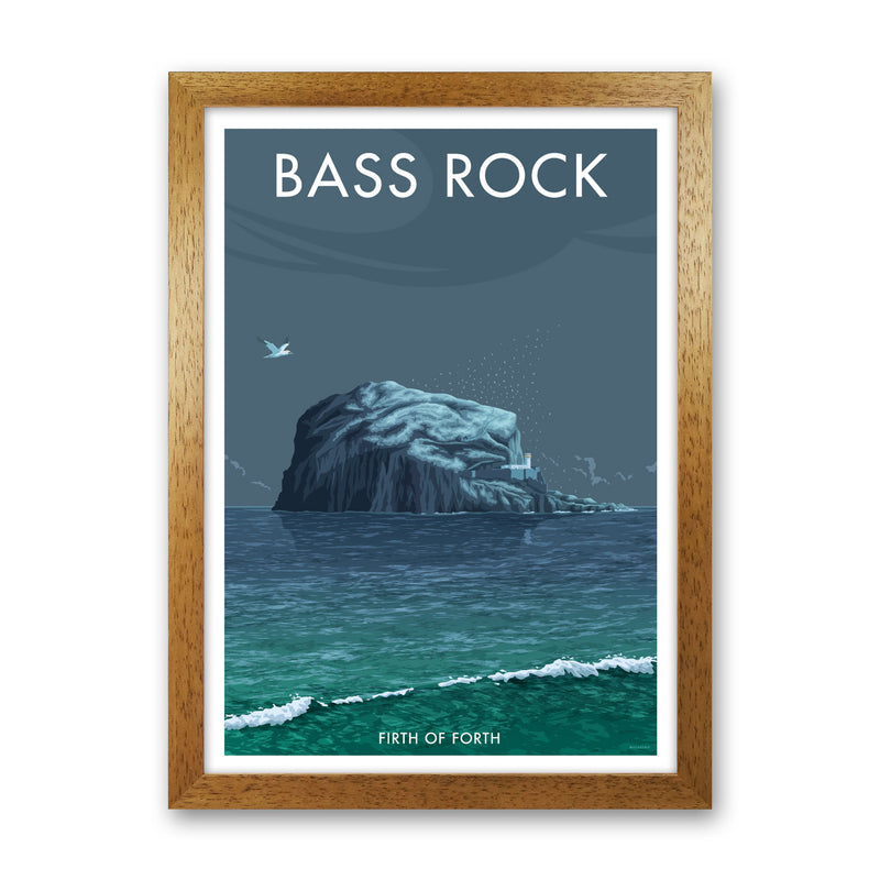 Scotland Bass Rock Art Print by Stephen Millership Oak Grain