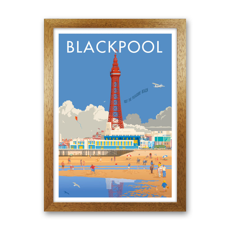 Blackpool 3 Art Print by Stephen Millership Oak Grain