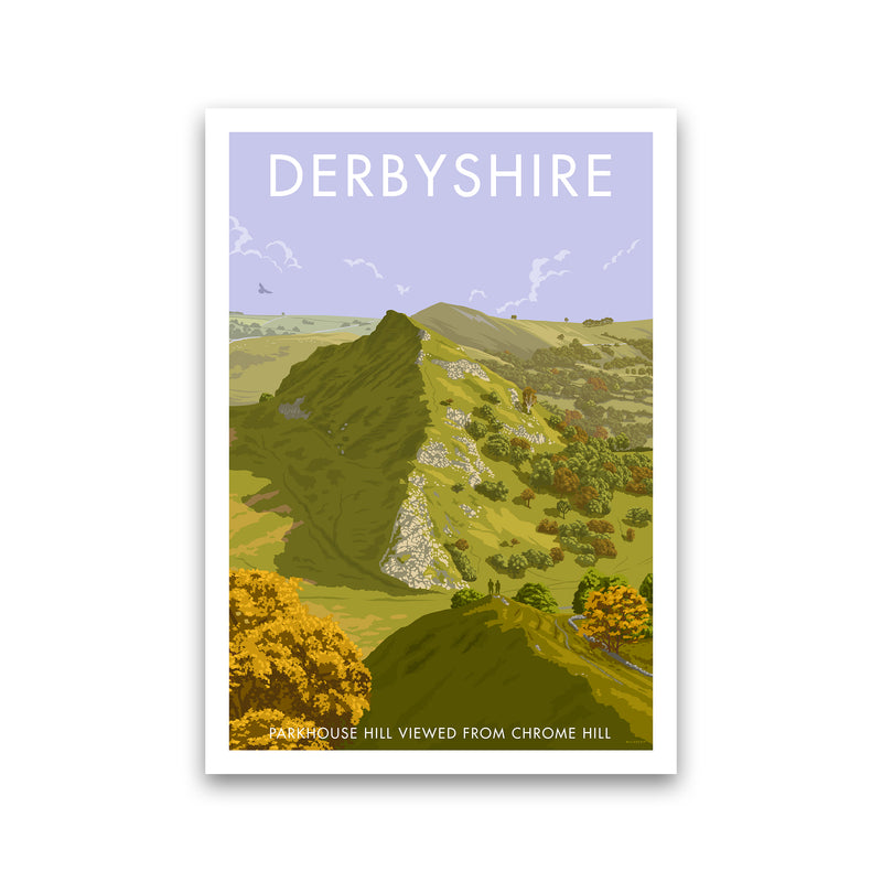Derbyshire Chrome Hill Travel Art Print By Stephen Millership Print Only