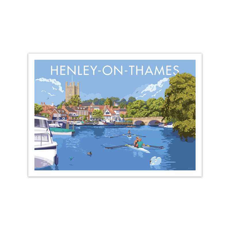 Henley On Thames Travel Art Print By Stephen Millership Print Only