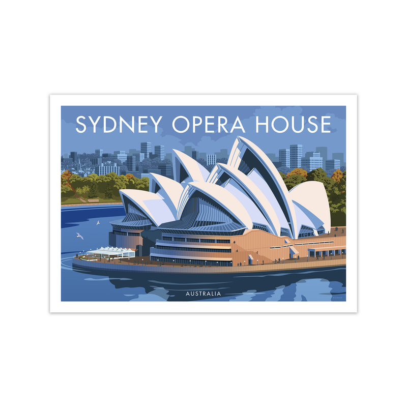 Sydney Opera House Travel Art Print By Stephen Millership Print Only