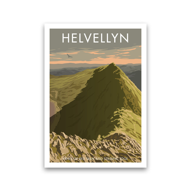 The Lakes Helvellyn Travel Art Print By Stephen Millership Print Only