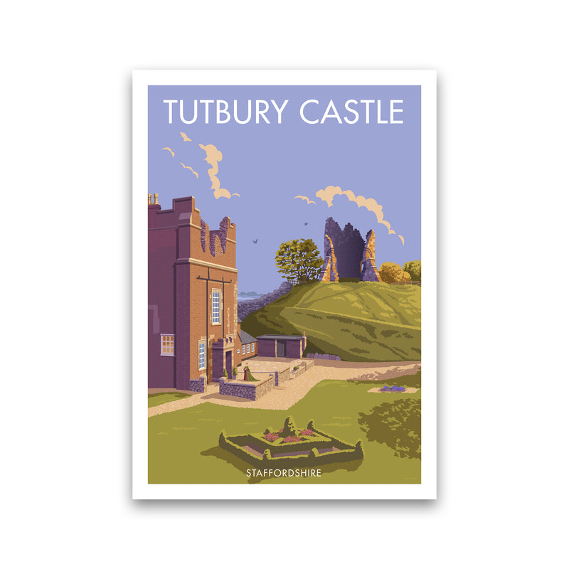 Tutbury Castle Travel Art Print By Stephen Millership Print Only