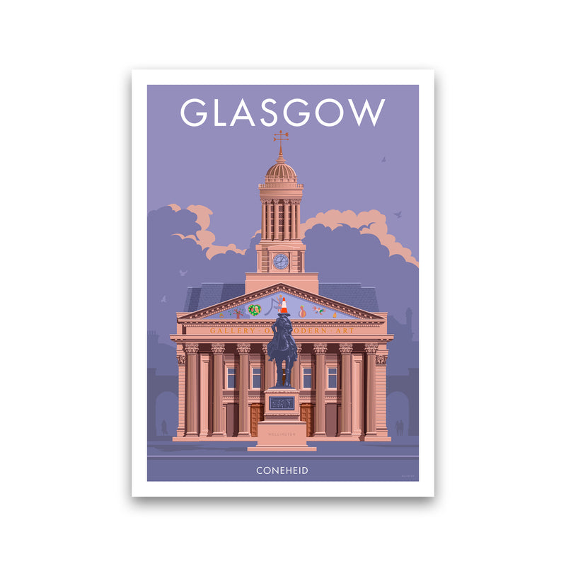 Glasgow Coneheid Art Print by Stephen Millership Print Only