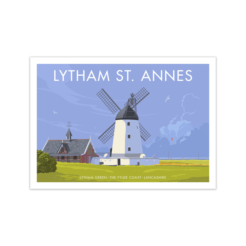 Lytham Windmill Art Print by Stephen Millership Print Only