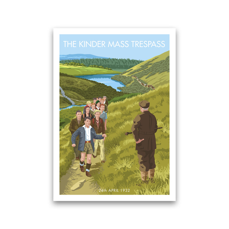 The Peak District Kinder Trespass Art Print by Stephen Millership Print Only