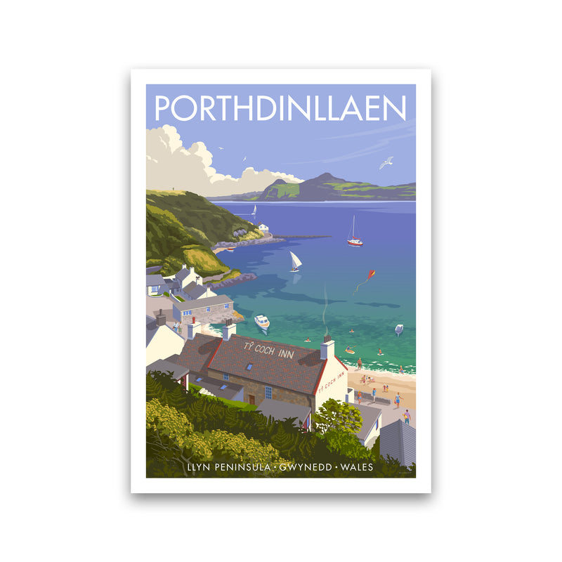 Wales Porthdinllaen Art Print by Stephen Millership Print Only