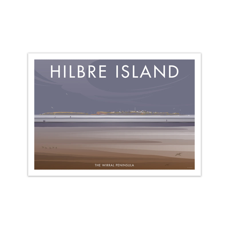 Wirral Hilbre Island Art Print by Stephen Millership Print Only