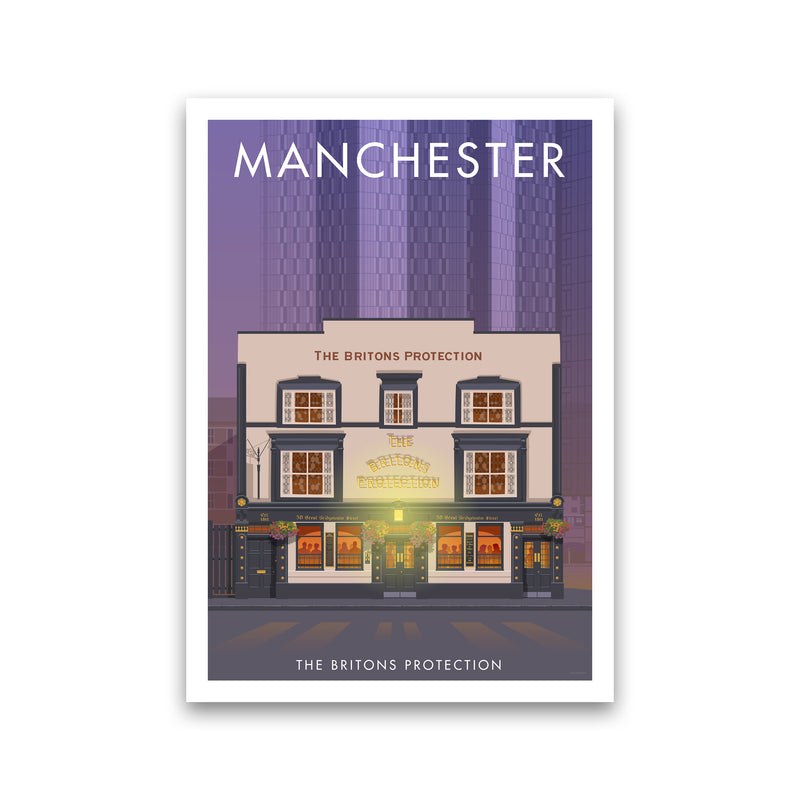 Manchester Britons Protection Art Print by Stephen Millership Print Only