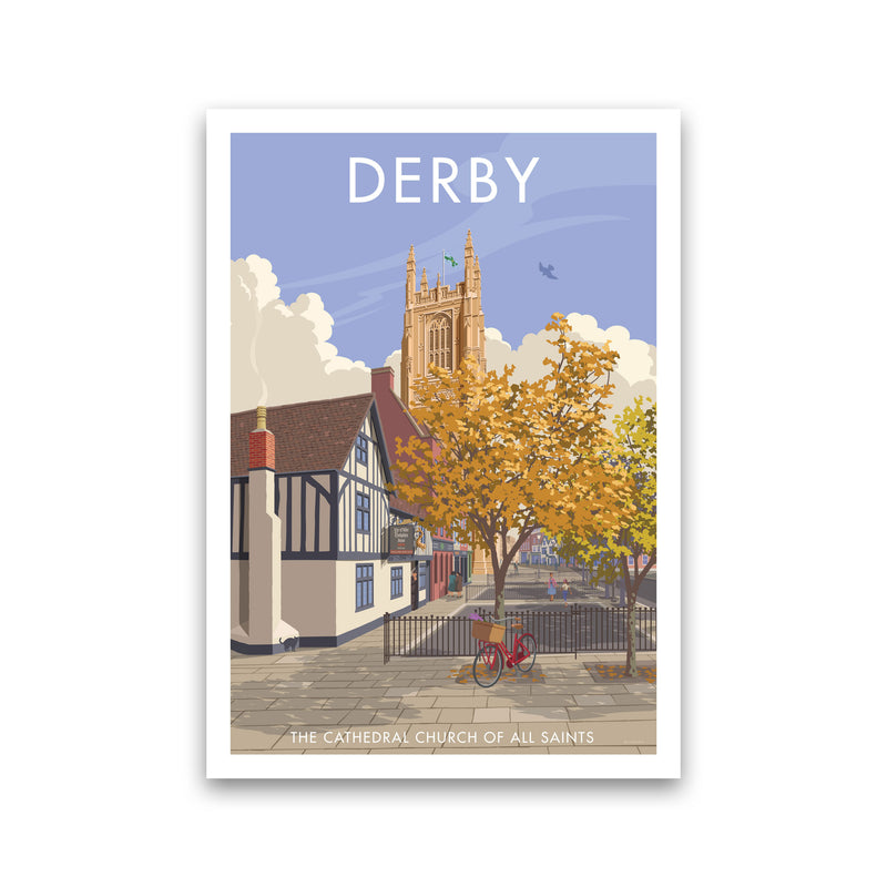 Derby Travel Art Print by Stephen Millership Print Only