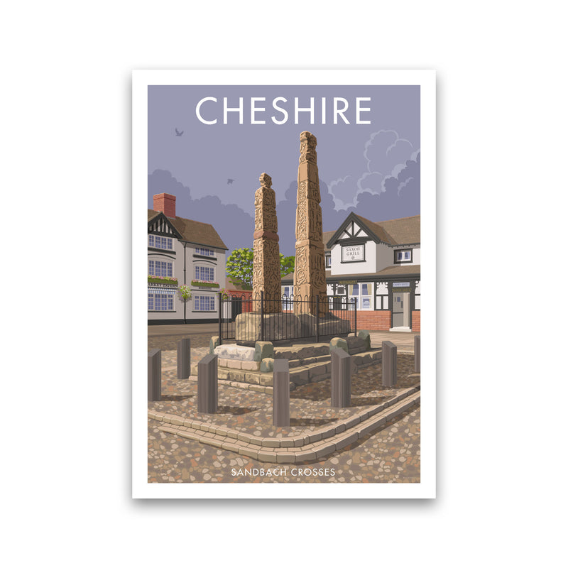 Cheshire Sandbach Travel Art Print by Stephen Millership Print Only