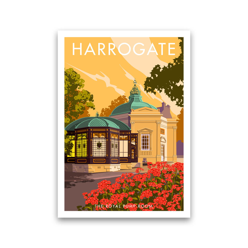 Harrogate by Stephen Millership Yorkshire Art Print, Vintage Travel Poster Print Only