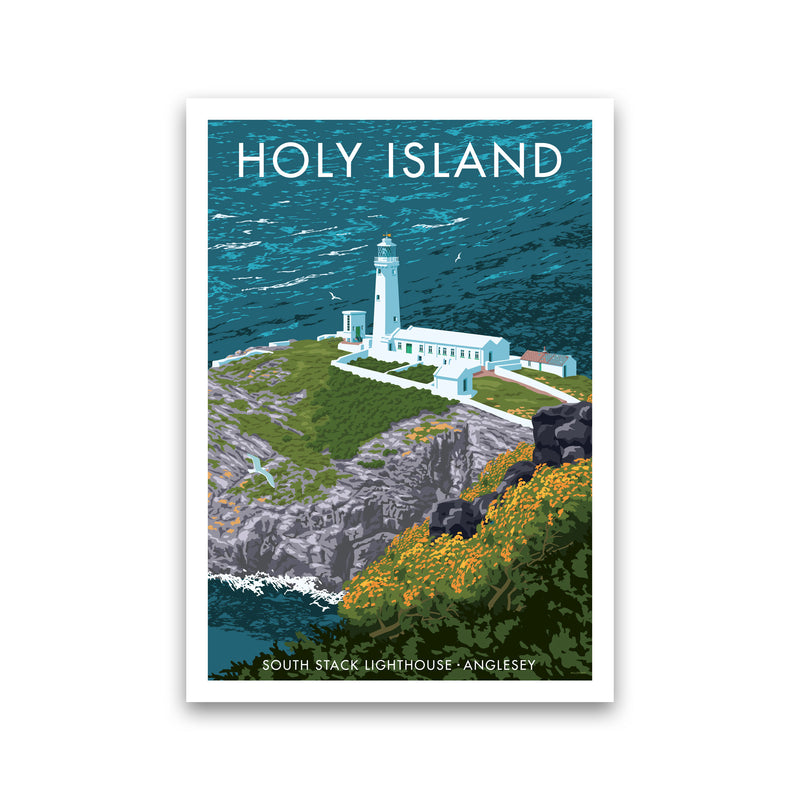 Holy Island by Stephen Millership Print Only