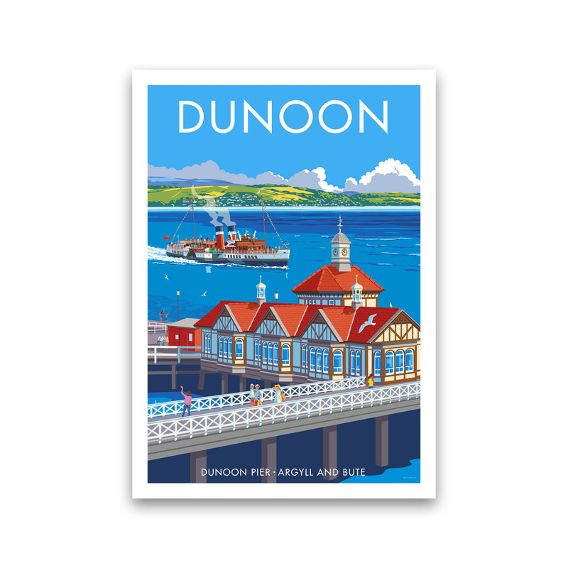 Dunoon Pier Framed Digital Art Print by Stephen Millership Print Only