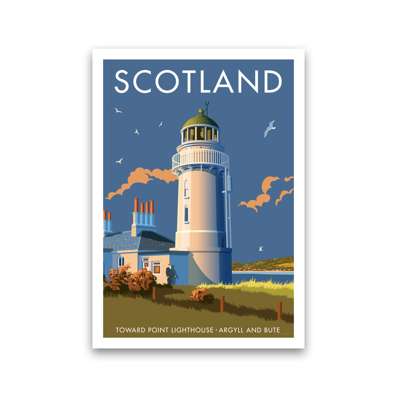 Toward Point Lighthouse Scotland Art Print by Stephen Millership Print Only