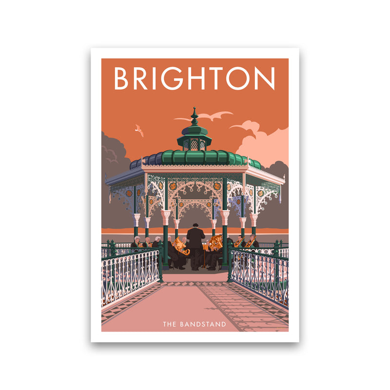 Brighton Bandstand Framed Wall Art Print by Stephen Millership, Art Poster Print Only
