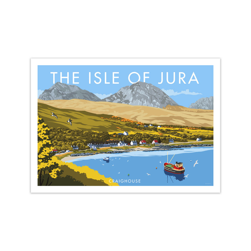 The Isle Of Jura Craighouse Art Print by Stephen Millership Print Only
