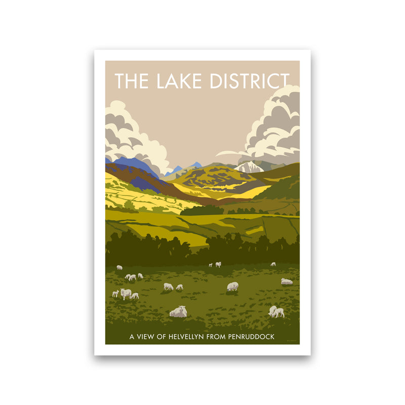The Lake District Framed Digital Art Print by Stephen Millership Print Only