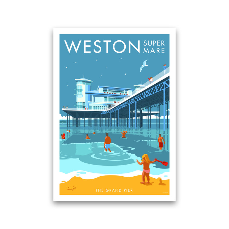 Weston-super-mare Art Print by Stephen Millership Print Only