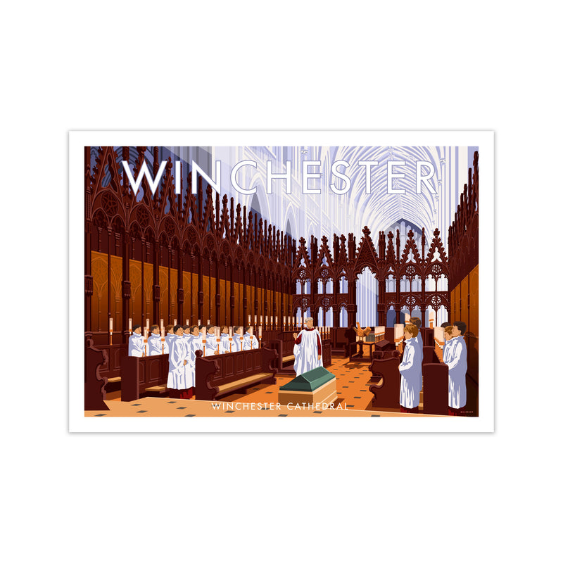 Winchester Cathedral Art Print by Stephen Millership Print Only