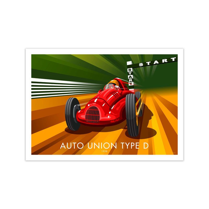 Auto Union Type D by Stephen Millership Print Only