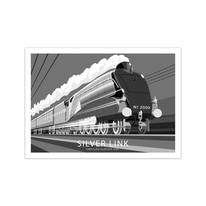 The Silver Link Art Print by Stephen Millership, Framed Transport Poster Print Only