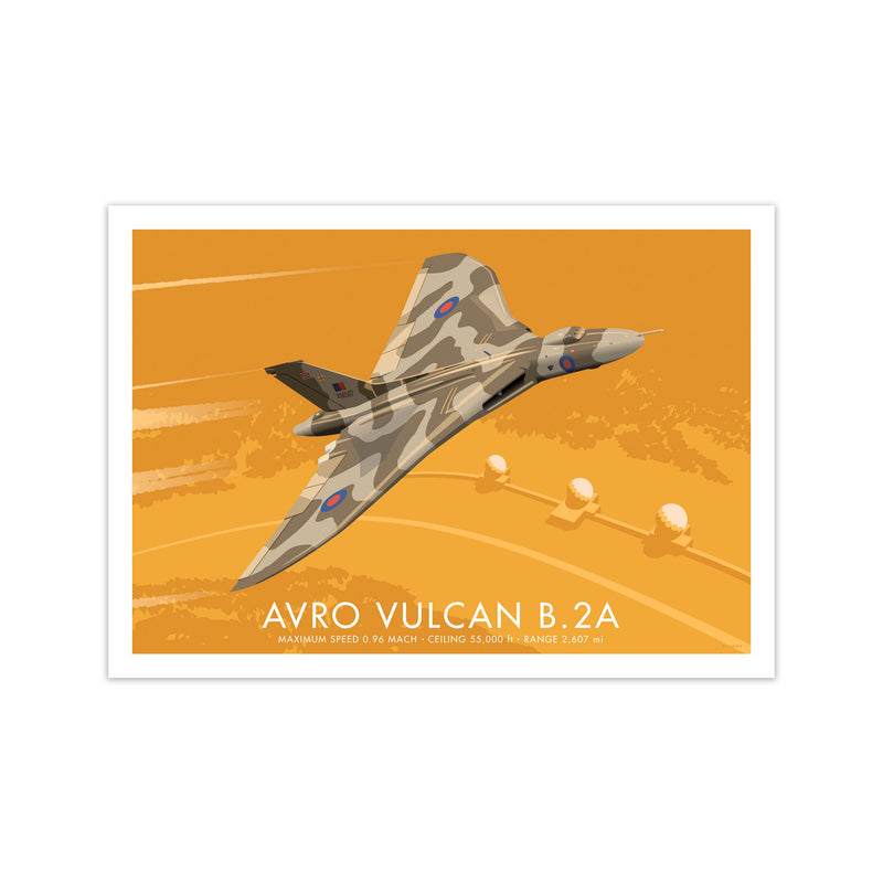 Avro Vulcan B.2A Art Print by Stephen Millership, Framed Transport Print Print Only