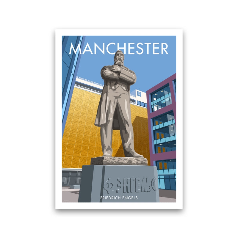 Manchester Framed Digital Art Print by Stephen Millership Print Only