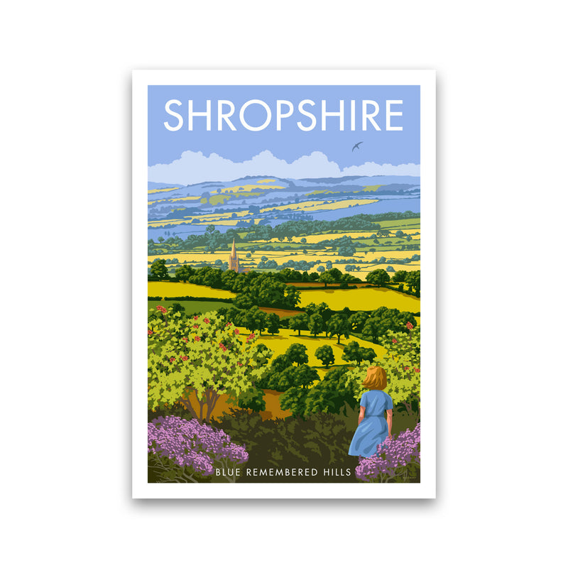 Shropshire Framed Digital Art Print by Stephen Millership Print Only