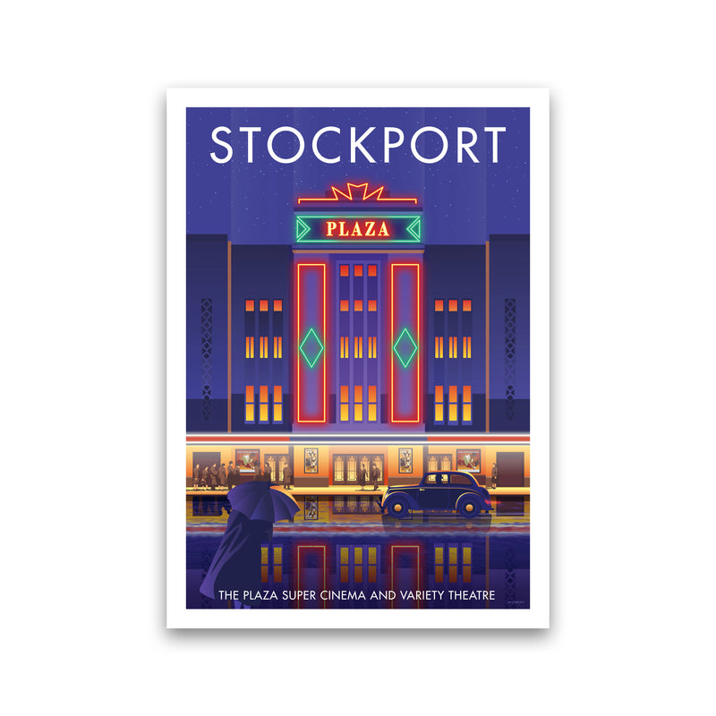Stockport Plaza Framed Digital Art Print by Stephen Millership Print Only