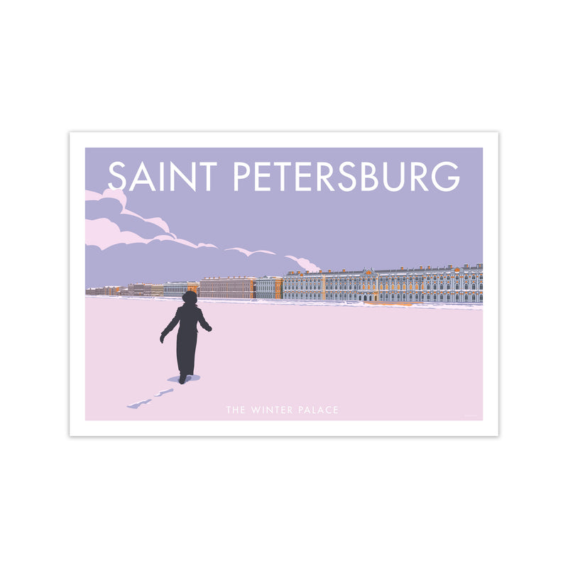 The Winter Palace Saint Petersburg Art Print by Stephen Millership Print Only