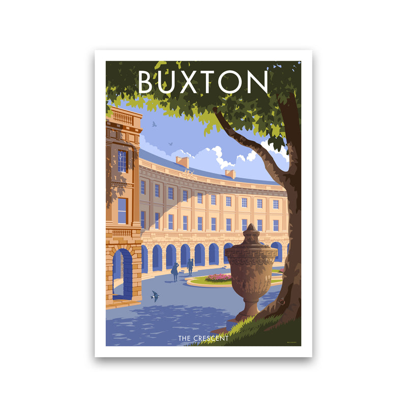 Buxton Crescent Derbyshire Travel Art Print by Stephen Millership Print Only