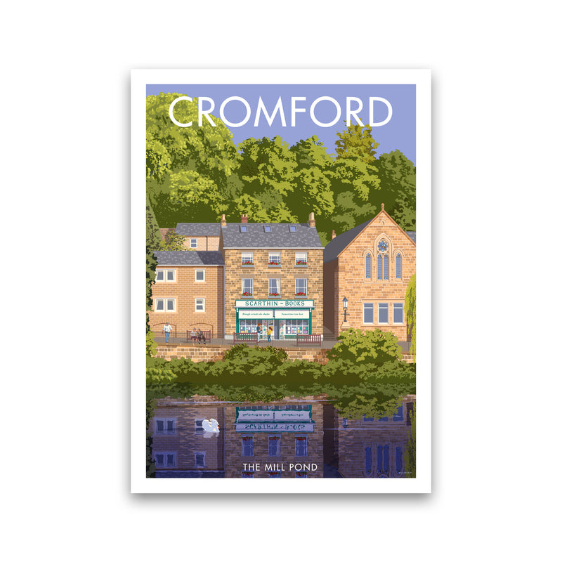 Cromford Derbyshire Travel Art Print by Stephen Millership Print Only