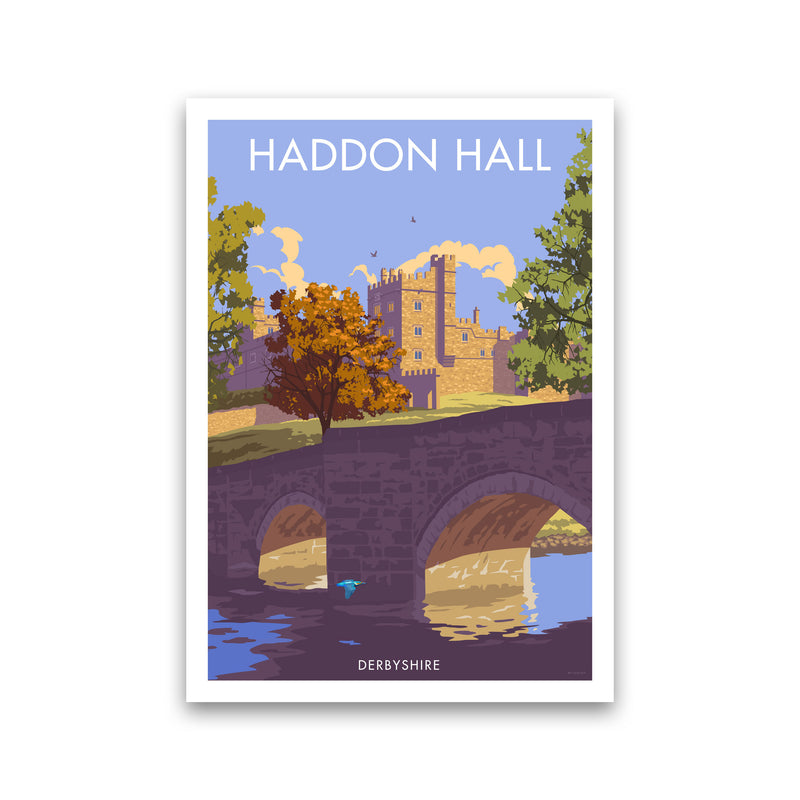 Haddon Hall Derbyshire Travel Art Print by Stephen Millership Print Only