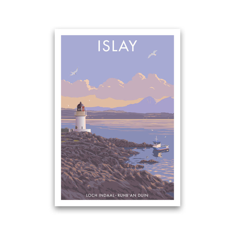 Loch Indaal Islay Travel Art Print by Stephen Millership Print Only