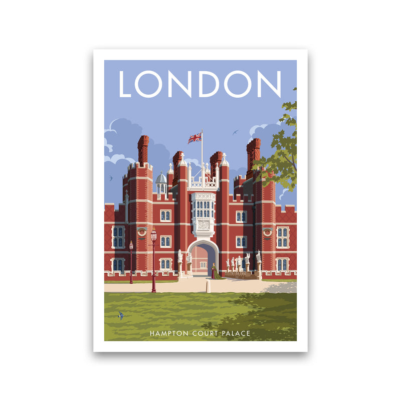 Hampton Court London Travel Art Print by Stephen Millership Print Only