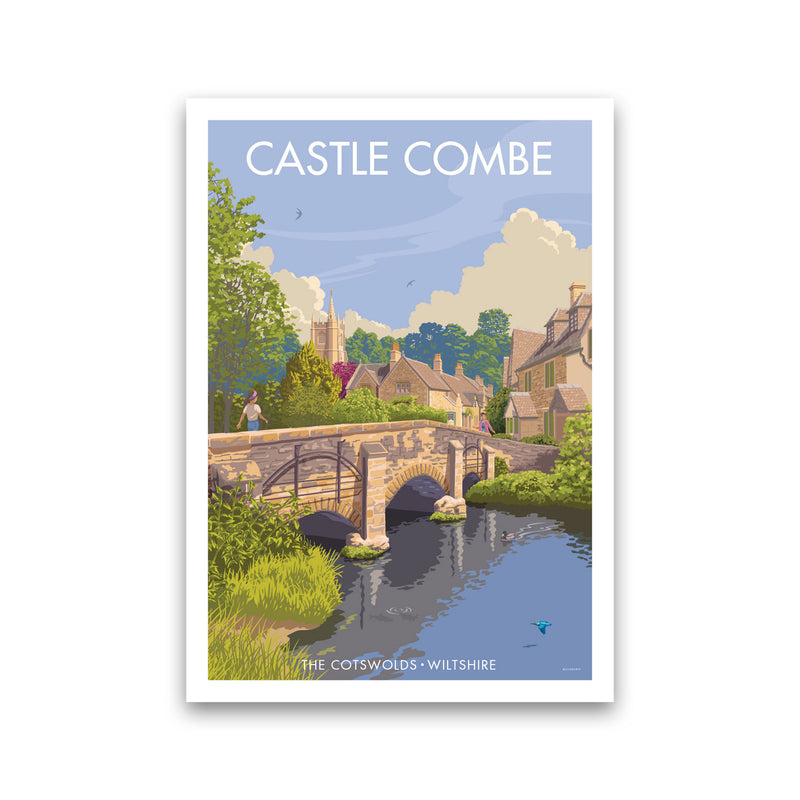 Wiltshire Castle Combe Art Print by Stephen Millership Print Only