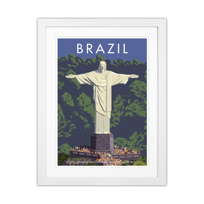 Brazil Travel Art Print By Stephen Millership White Grain