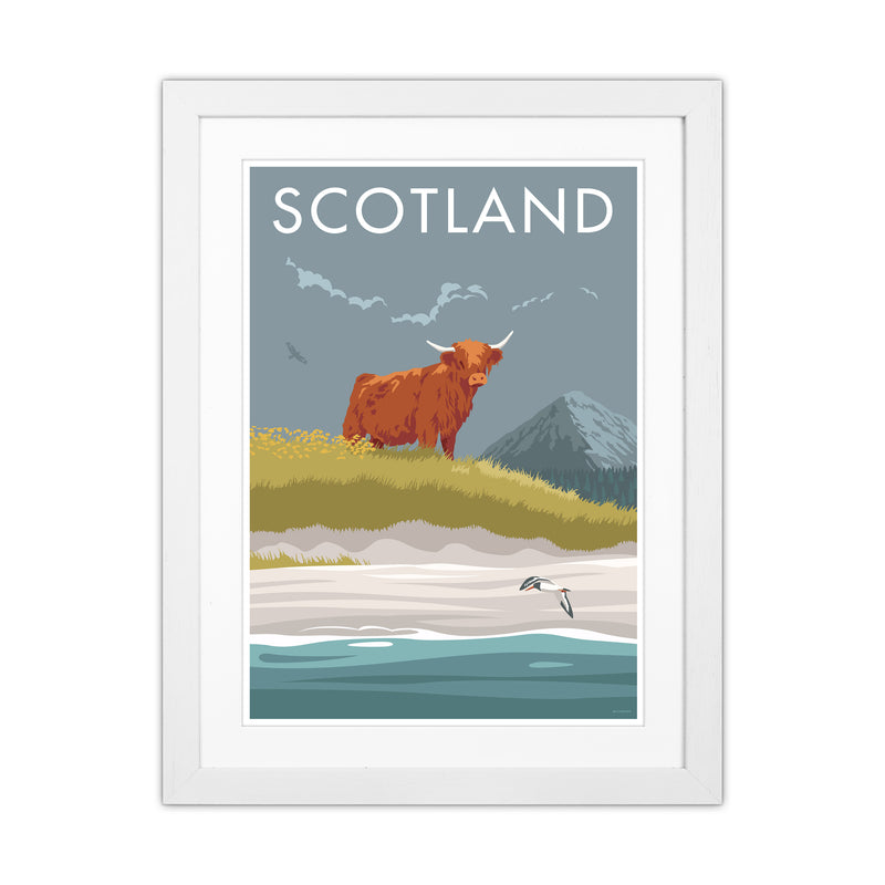 Scotland Angus Travel Art Print By Stephen Millership White Grain