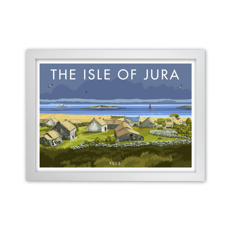 The Isle Of Jura by Stephen Millership White Grain
