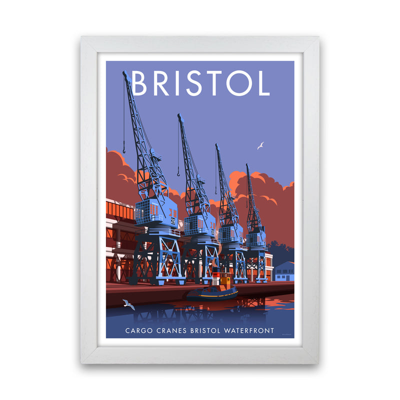 Bristol Waterfront Art Print by Stephen Millership White Grain