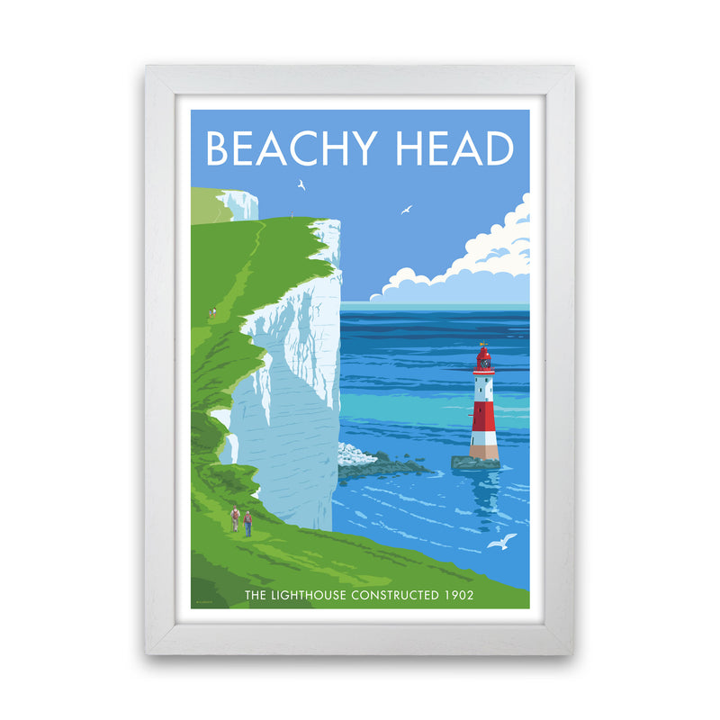 Beachy Head by Stephen Millership White Grain