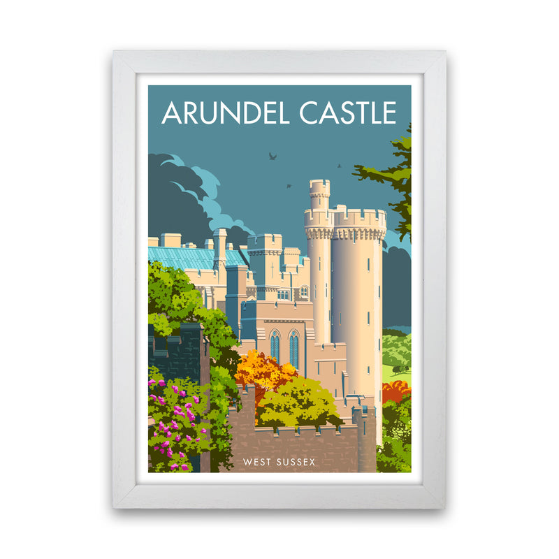 Arundel Castle Sussex Art Print by Stephen Millership White Grain