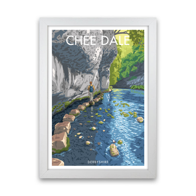 Chee Dale Art Print by Stephen Millership, Framed Wall Art White Grain