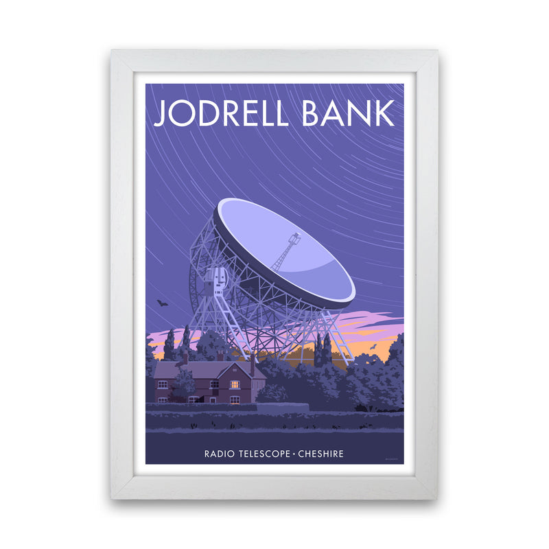 Jodrell Bank Art Print by Stephen Millership White Grain