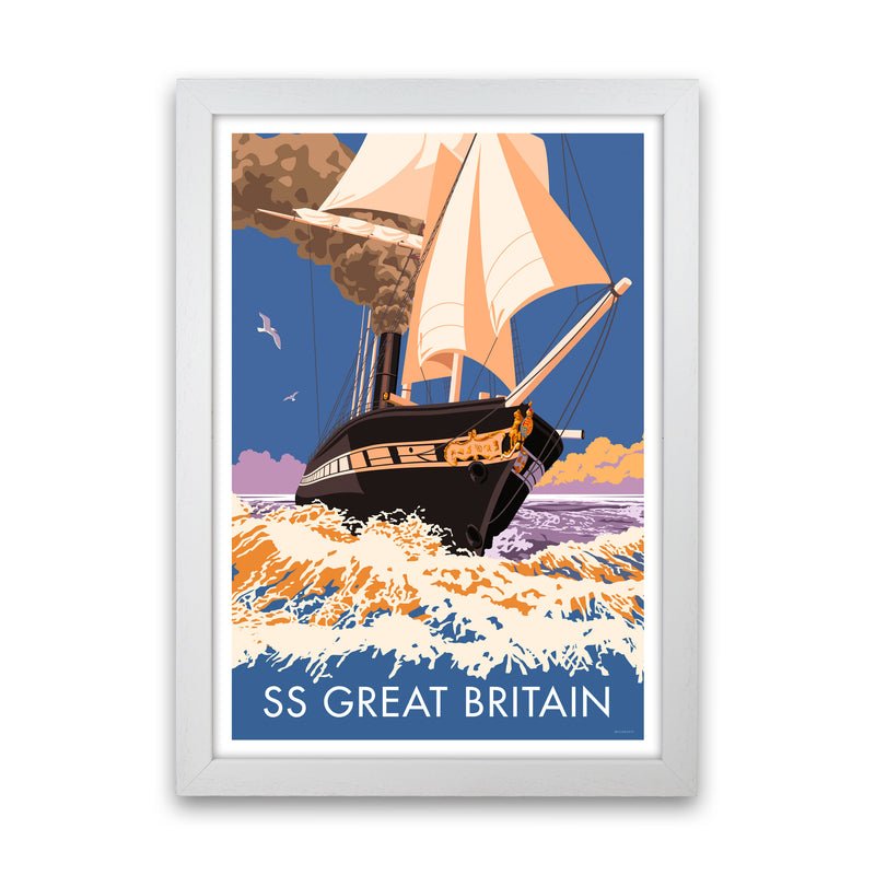 SS Great Britain Art Print by Stephen Millership White Grain