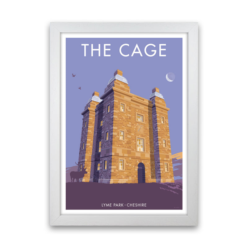 The Cage Art Print by Stephen Millership White Grain
