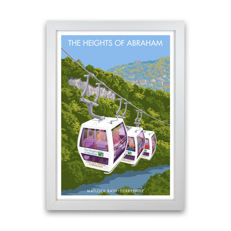The Heights Of Abraham Art Print by Stephen Millership White Grain